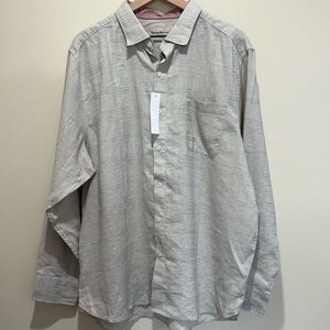 NWT Tommy Bahama Linen Blend Button Down